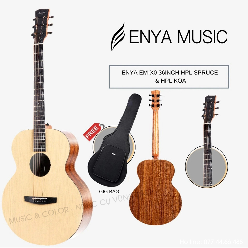 Đàn Guitar Acoustic Enya EM-X0